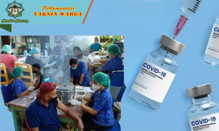 Sebanyak 299 Orang Warga Desa Pacung medapatkan Vaksin COVID - 19